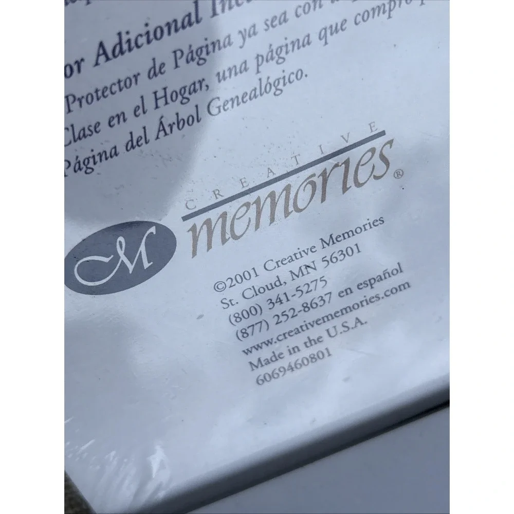 Vtg 2001 Lot of 2 Creative Memories Collection 12x12 Page Protectors 15 Sheets
